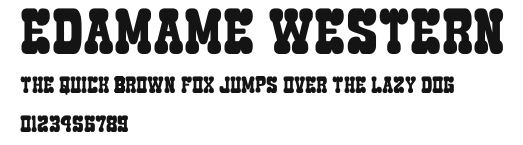 Edamame Western.ttf