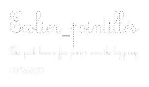 Ecolier_pointillés.ttf