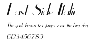 East Side Italic.ttf