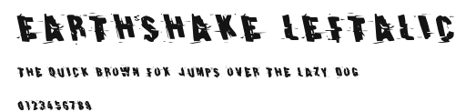 Earthshake Leftalic.ttf