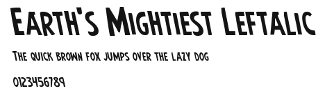 Earth's Mightiest Leftalic Preview