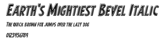 Earth's Mightiest Bevel Italic.ttf