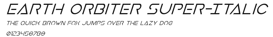 Earth Orbiter Super-Italic.ttf
