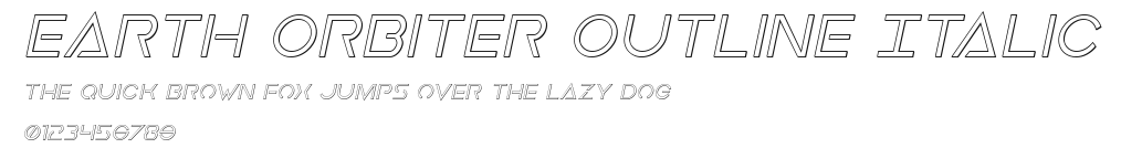 Earth Orbiter Outline Italic.ttf