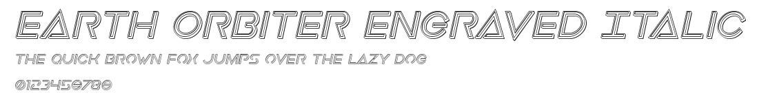 Earth Orbiter Engraved Italic.ttf