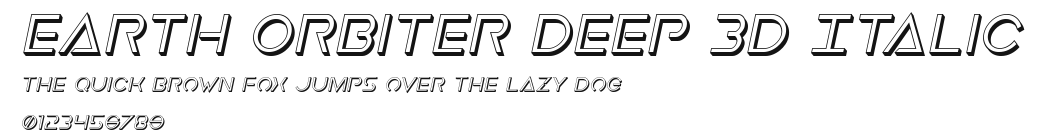 Earth Orbiter Deep 3D Italic.ttf