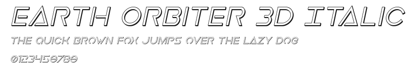 Earth Orbiter 3D Italic.ttf