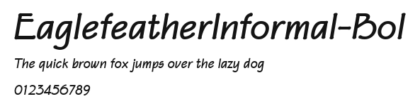 EaglefeatherInformal-Bol.ttf