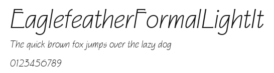 EaglefeatherFormalLightIt.ttf