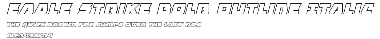 Eagle Strike Bold Outline Italic.ttf