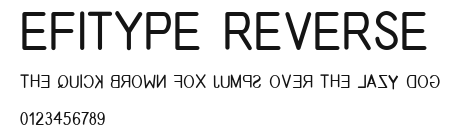 EFITYPE REVERSE.ttf