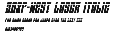 EAST-west Laser Italic.ttf