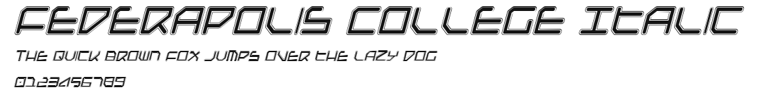 Federapolis College Italic.ttf
