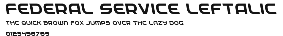 Federal Service Leftalic.ttf