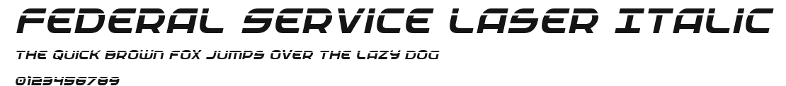 Federal Service Laser Italic.ttf