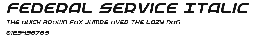Federal Service Italic.ttf