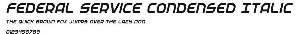 Federal Service Condensed Italic.ttf