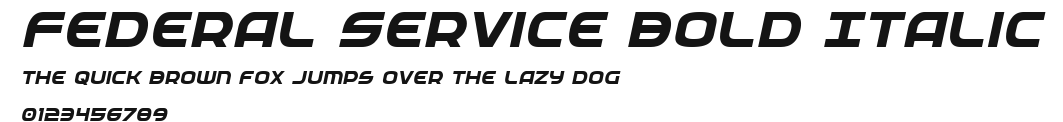 Federal Service Bold Italic.ttf
