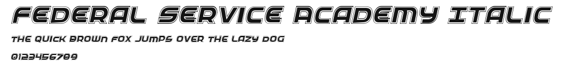 Federal Service Academy Italic.ttf