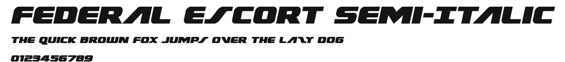 Federal Escort Semi-Italic.ttf