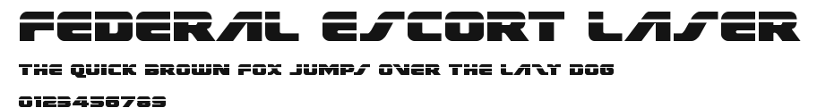 Federal Escort Laser.ttf