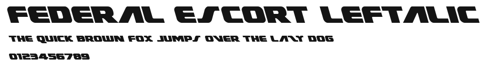 Federal Escort Leftalic.ttf