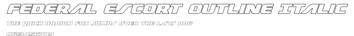 Federal Escort Outline Italic.ttf