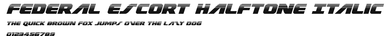 Federal Escort Halftone Italic.ttf