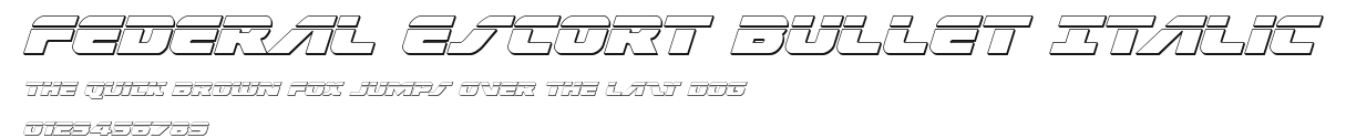 Federal Escort Bullet Italic.ttf