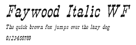 Faywood Italic WF.ttf