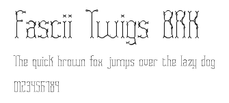 Fascii Twigs BRK.ttf