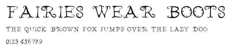 Fairies Wear Boots.otf