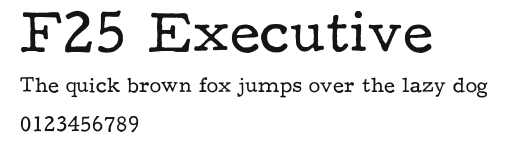 F25 Executive.otf