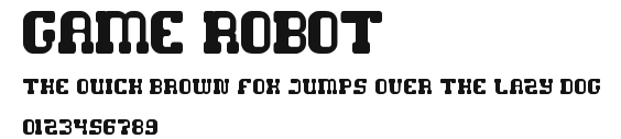 game robot.ttf