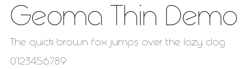 Geoma Thin Demo.otf