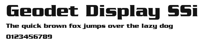 Geodet Display SSi.ttf