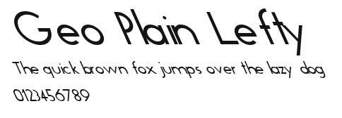Geo Plain Lefty.ttf