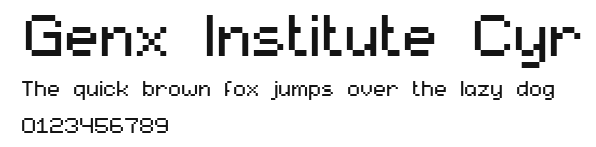 Genx Institute Cyr.ttf