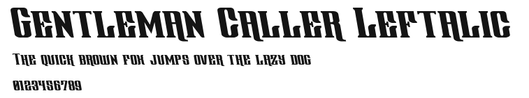 Gentleman Caller Leftalic.ttf
