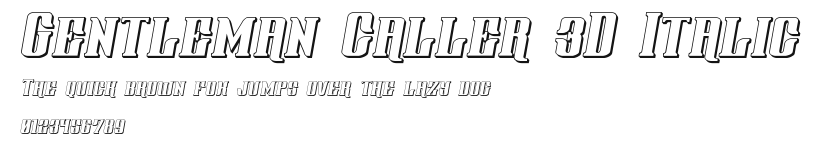 Gentleman Caller 3D Italic.ttf