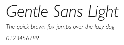 Gentle Sans Light.ttf