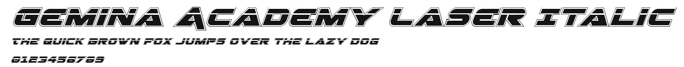 Gemina Academy Laser Italic.ttf