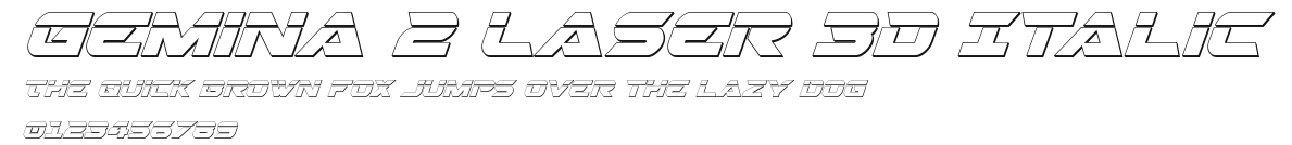Gemina 2 Laser 3D Italic.ttf