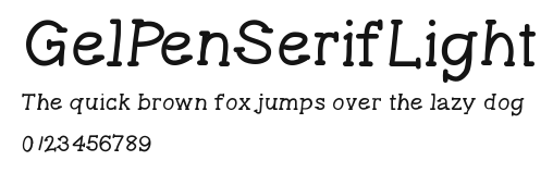 GelPenSerifLight.ttf
