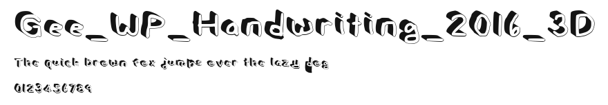 Gee_WP_Handwriting_2016_3D.ttf