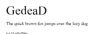 GedeaD Preview
