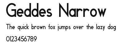 Geddes Narrow Preview