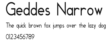 Geddes Narrow Preview