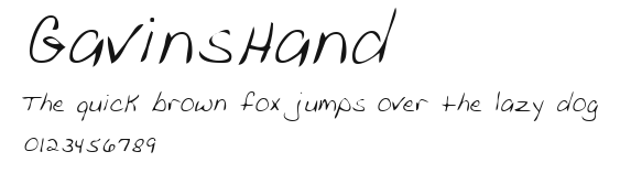 GavinsHand.ttf