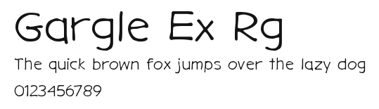Gargle Ex Rg.ttf